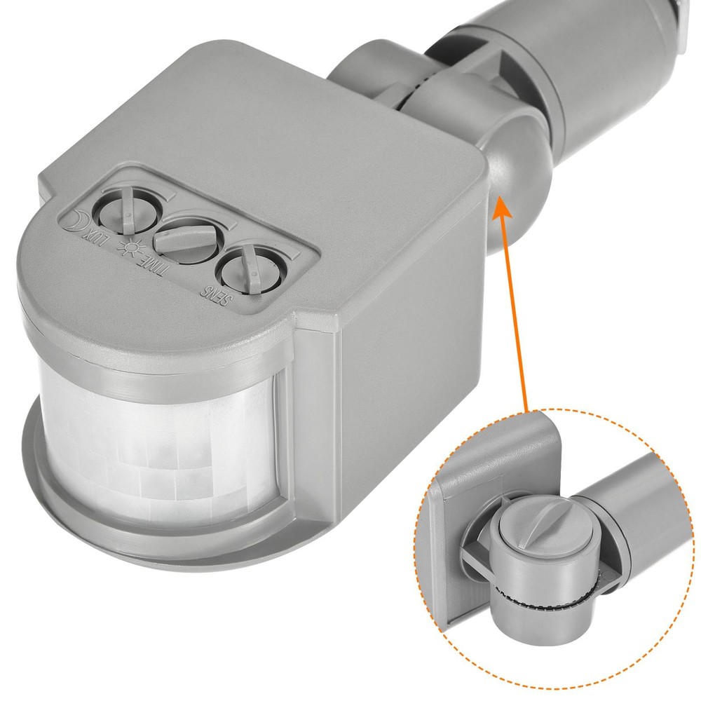 Motion Sensor AC110-240V Infrared PIR Detector Switch Grey