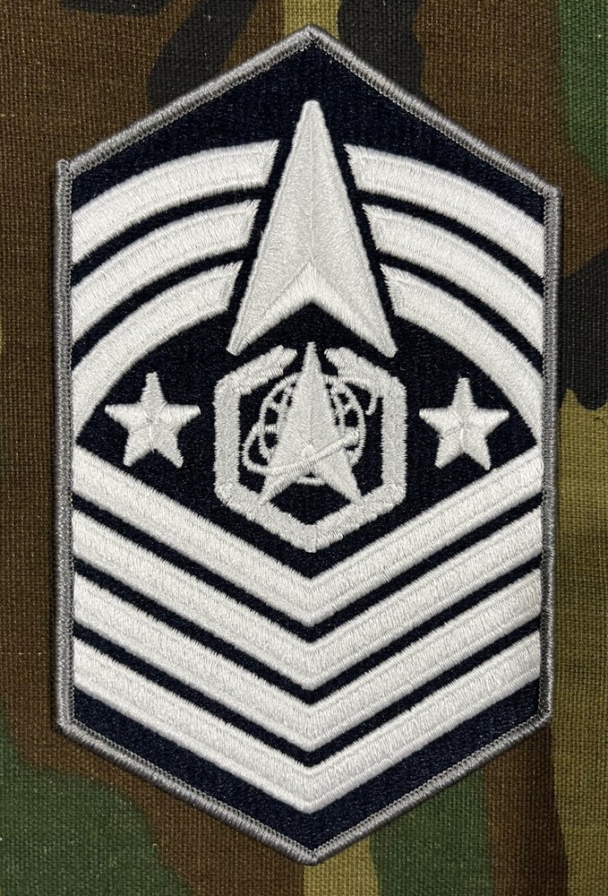 US SPACE FORCE CHIEF MASTER SERGEANT OF THE SPACE FORCE CHEVRON; LARGE
