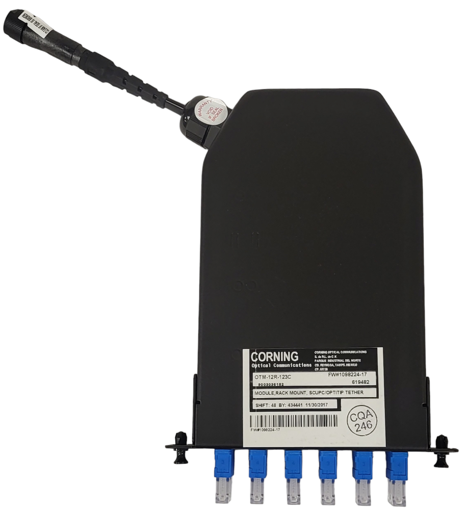 Corning OTM-12R-123C OptiTip Wall Mountable OTM Module Rack OptiTip to SC UPC