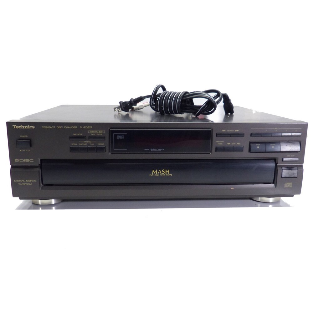 Technics CD Player Changer SL-PD827 5-Disc (No Remote) Japan Tested & Working