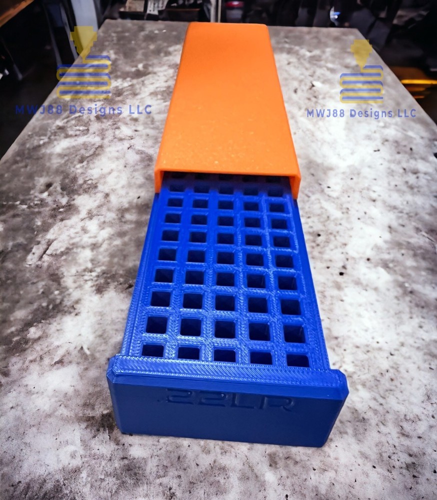 Multi Color Sliding .22lr Ammo Storage Box Case - 100rd Round - Multiple Colors!