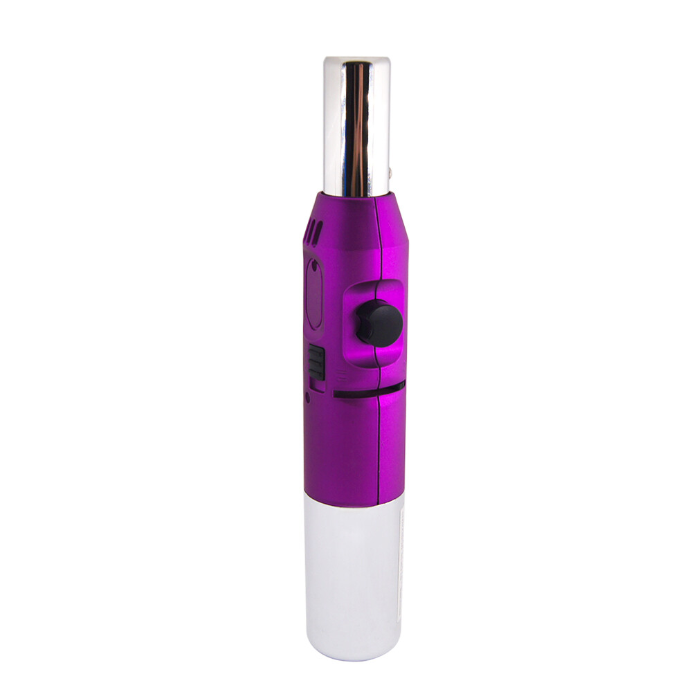 2 Pack Pen Jet Butane Torch Lighter Safety Lock & Adjustable Flame Refillable