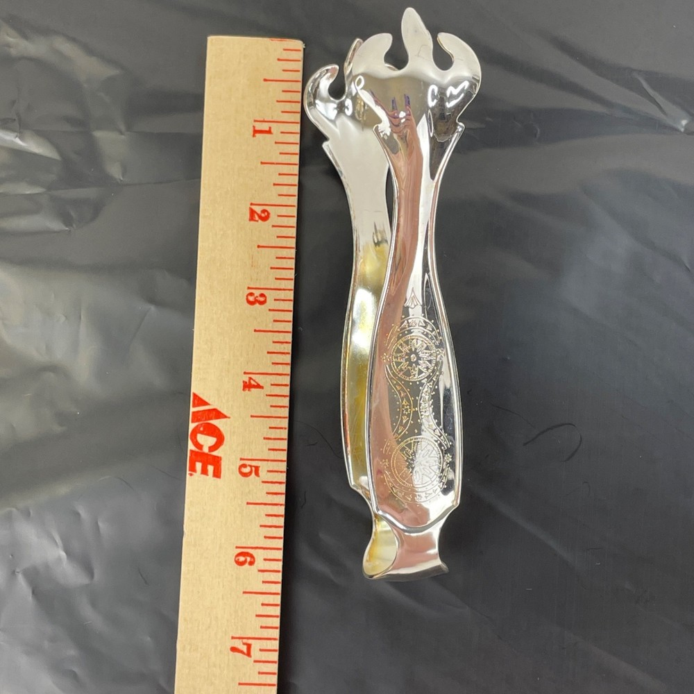 1992 Kirk Stieff Smithsonian Institution Silverplate Claw Ice Tongs Italy