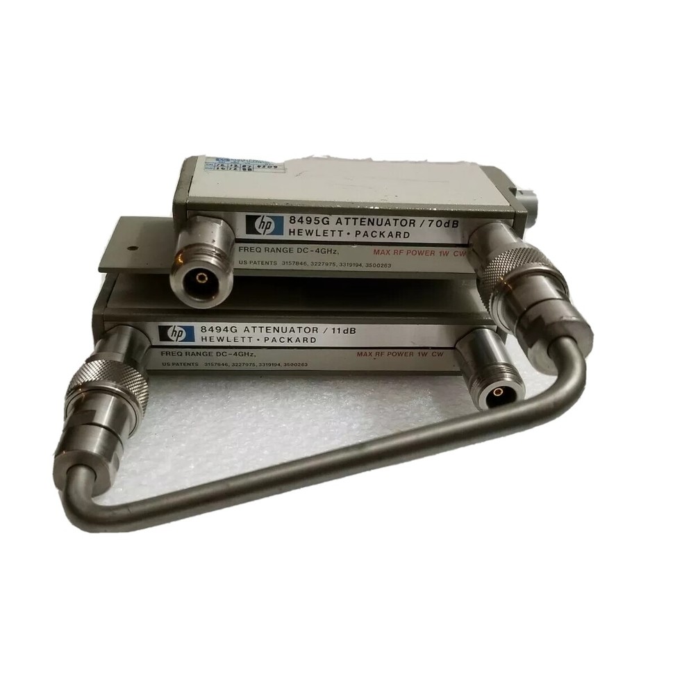 Genuine HP/Agilent 8494G/11dB + 8495G/70dB Programmable Step Attenuator