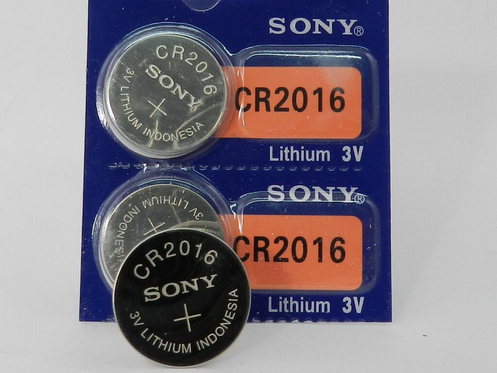 SONY  CR2016  LITHIUM 3V  BATTERY 2Pcs
