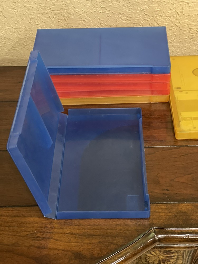 2 Vintage Plastic 3.5” Floppy Disk Storage Box