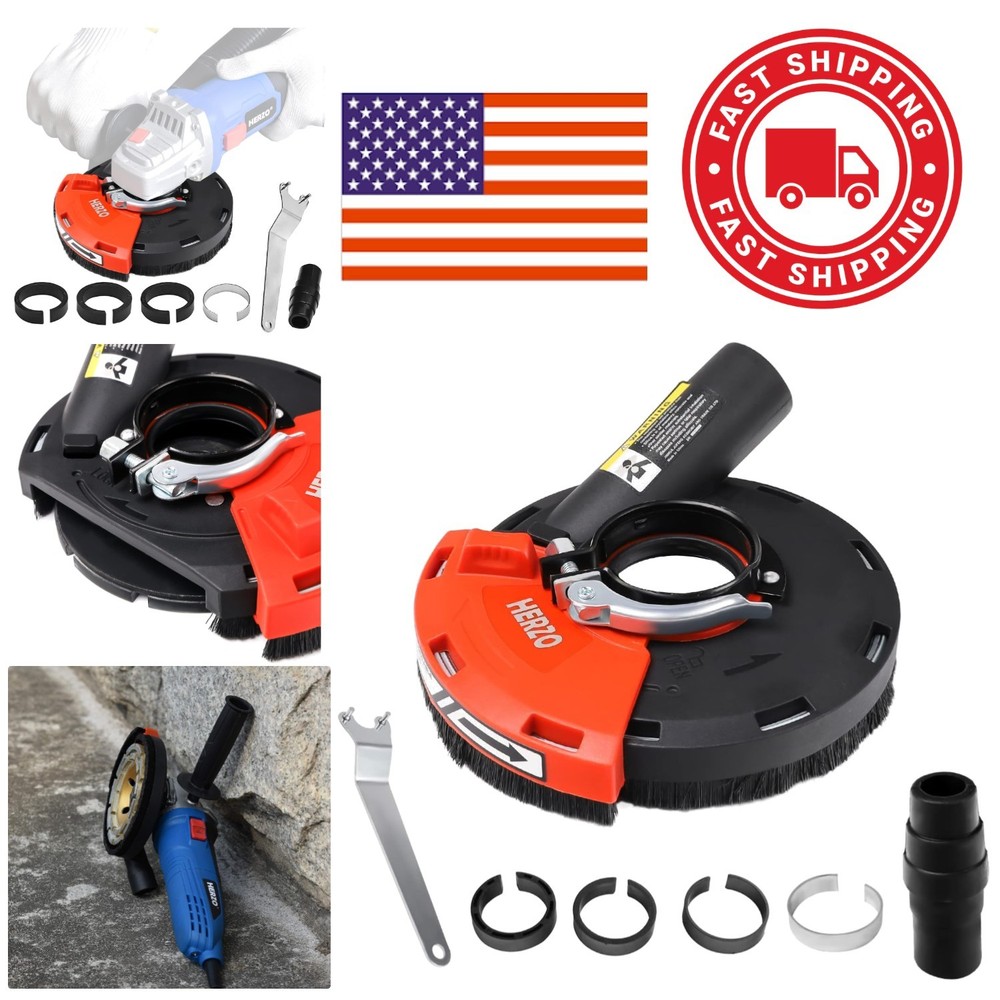 Universal Dust Shroud for 5 Inch Angle Grinder Rubber Plastic Alloy Material