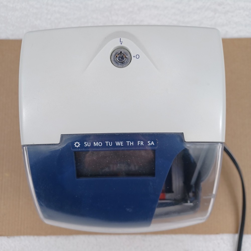 Latham 5000E Plus Electronic Time Recorder Clock NO KEY Works