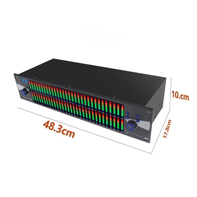 31*2 Segment. Professional Digital Audio Stereo Graphic Equalizer EQ-328