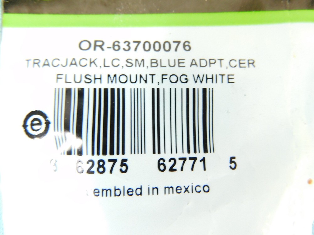 OR-63700076-88 Ortronics TracJack Module, LC Duplex, Single Mode - Fog White