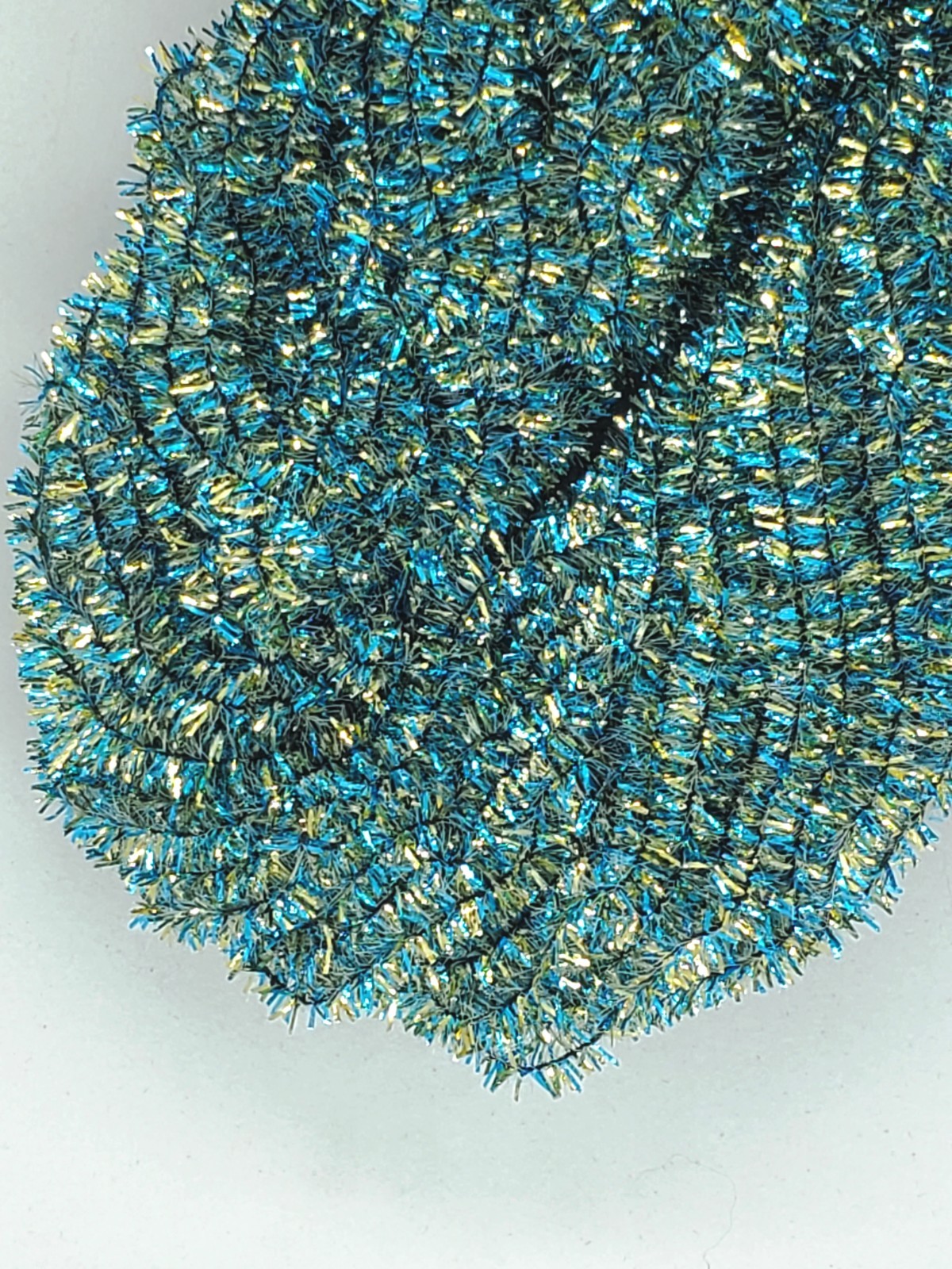 BLUE MINNOW Crystal Ice Age Chenille Size #4 Large 4 Yd Pack Jig Tying