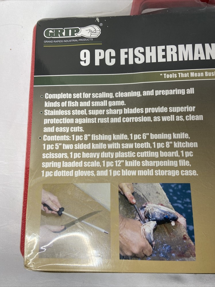 54580 GRIP 9 PC Fisherman’s Tool Kit