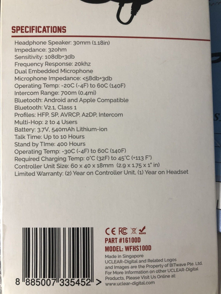 UCLEAR Digital Workforce Bluetooth Communication System