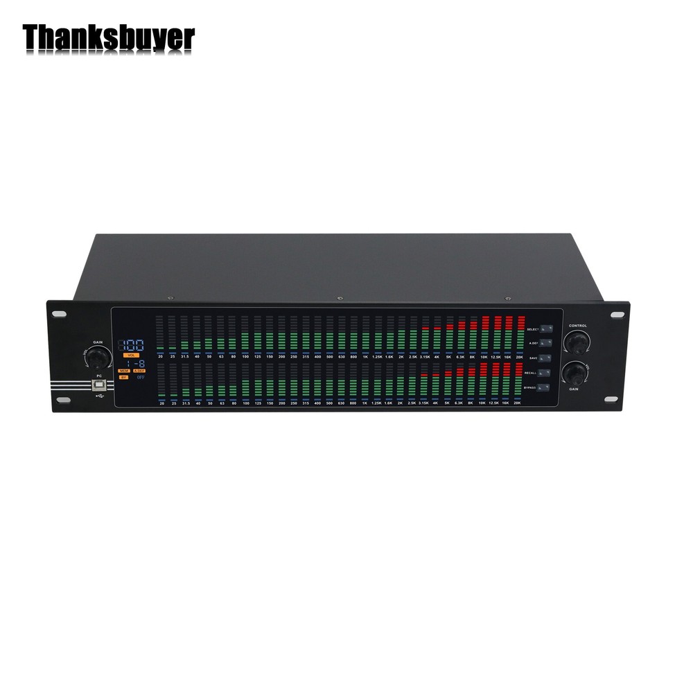 EQ-323 110V 2U 31-band Professional Graphic Equalizer Spectrum Digital Equalizer