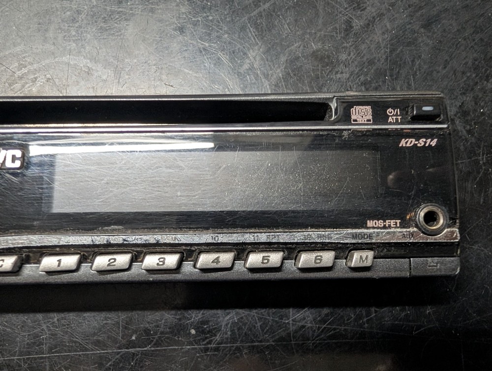 JVC KD S14 CD Player In Dash Receiver FACEPLATE ONLY