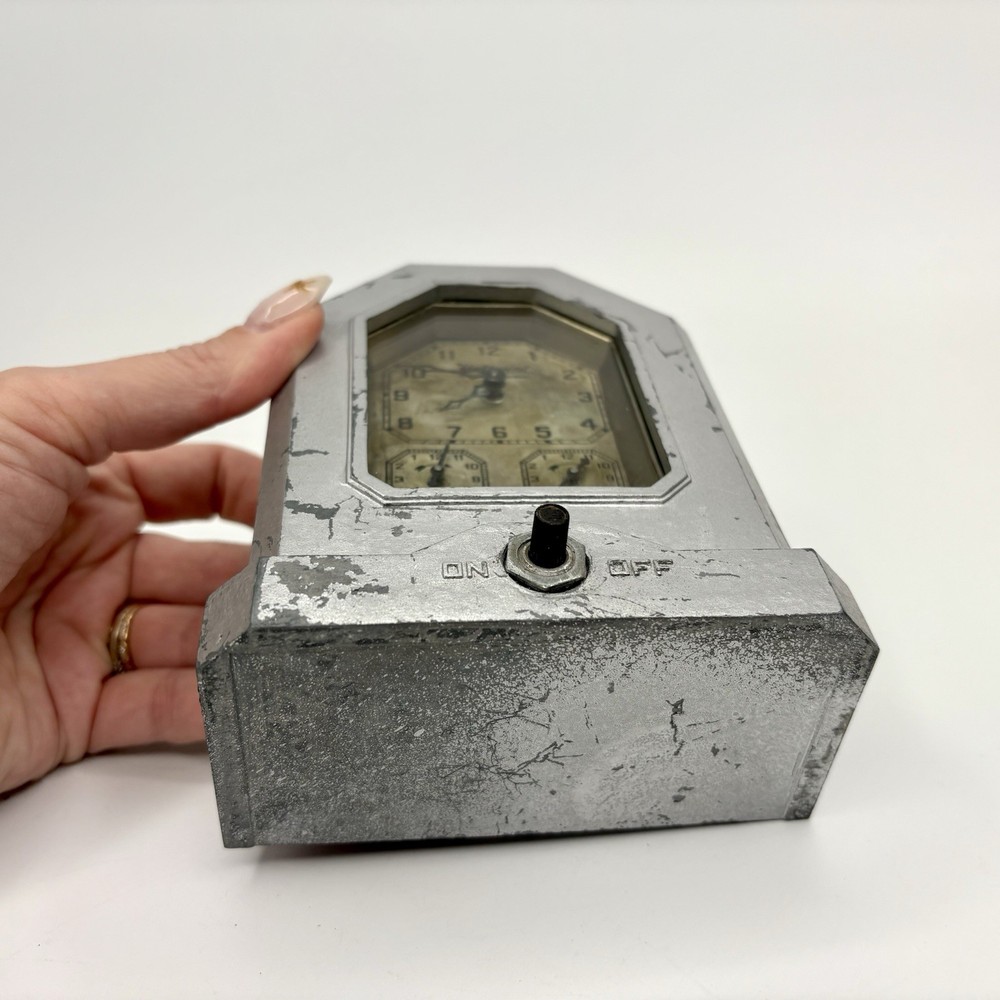 Vtg Hotpoint Automatic Range Timer Wind-Up Clock Art Deco c. 1920-30s PARTS