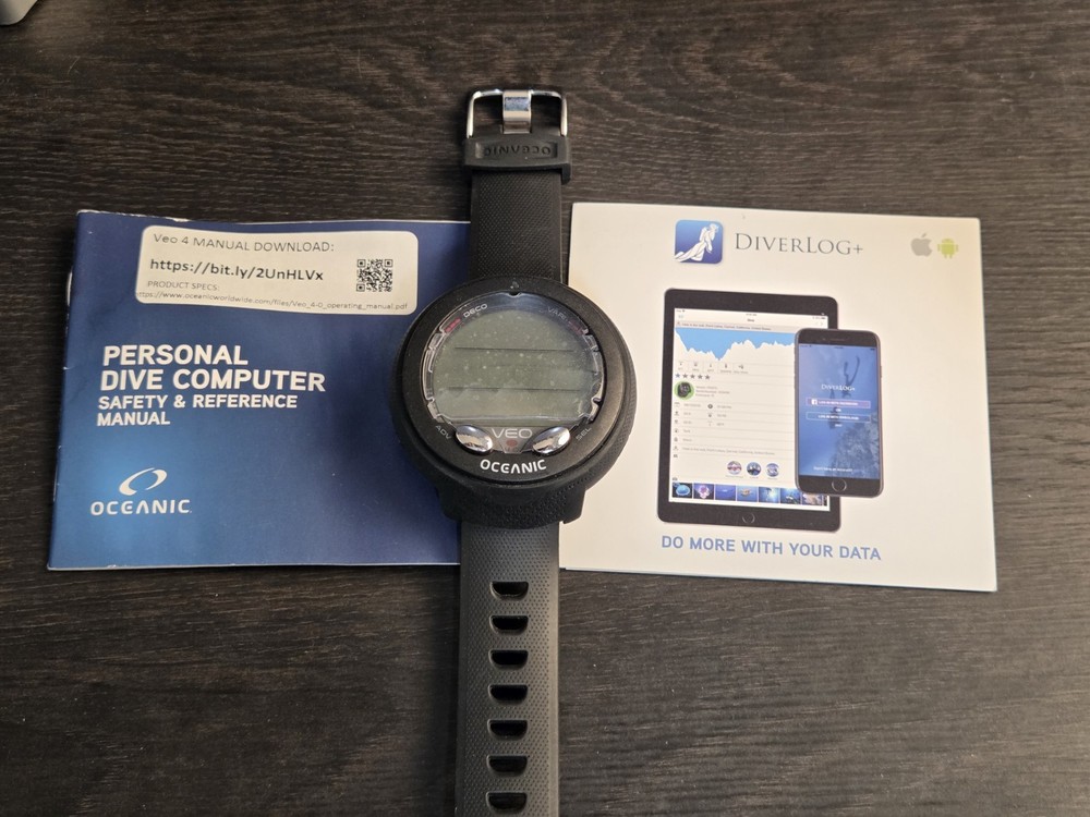 Oceanic - Veo 4.0 Wrist - Black - Scuba Diving Nitrox Computer