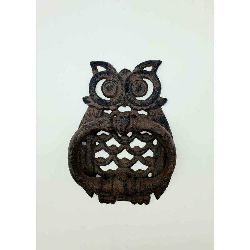Cast Iron Owl Door Knocker