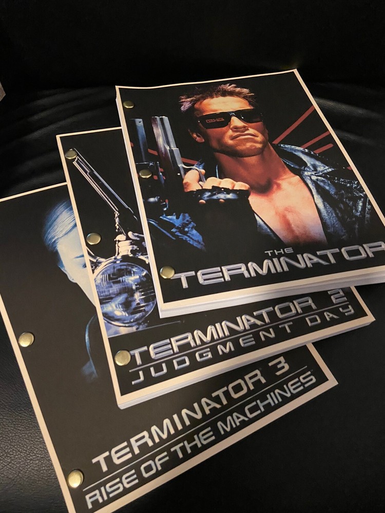 Sony Pictures TERMINATOR TRILOGY Rare Script SCREENPLAY SET Collection