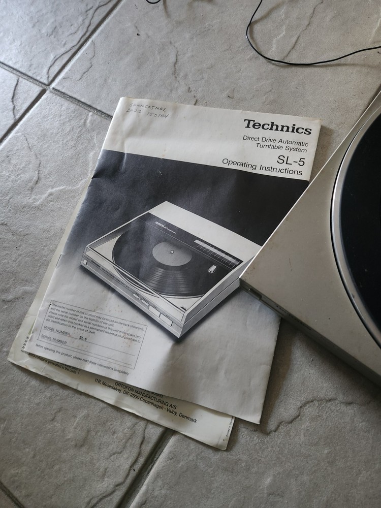 Technics SL-5 Direct DriveAutomatic Turntable (PARTS/REPAIRS ONLY)