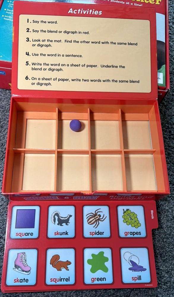 Lakeshore Learning Instant Learning Center Simple Sentences / Shake & Play Blend