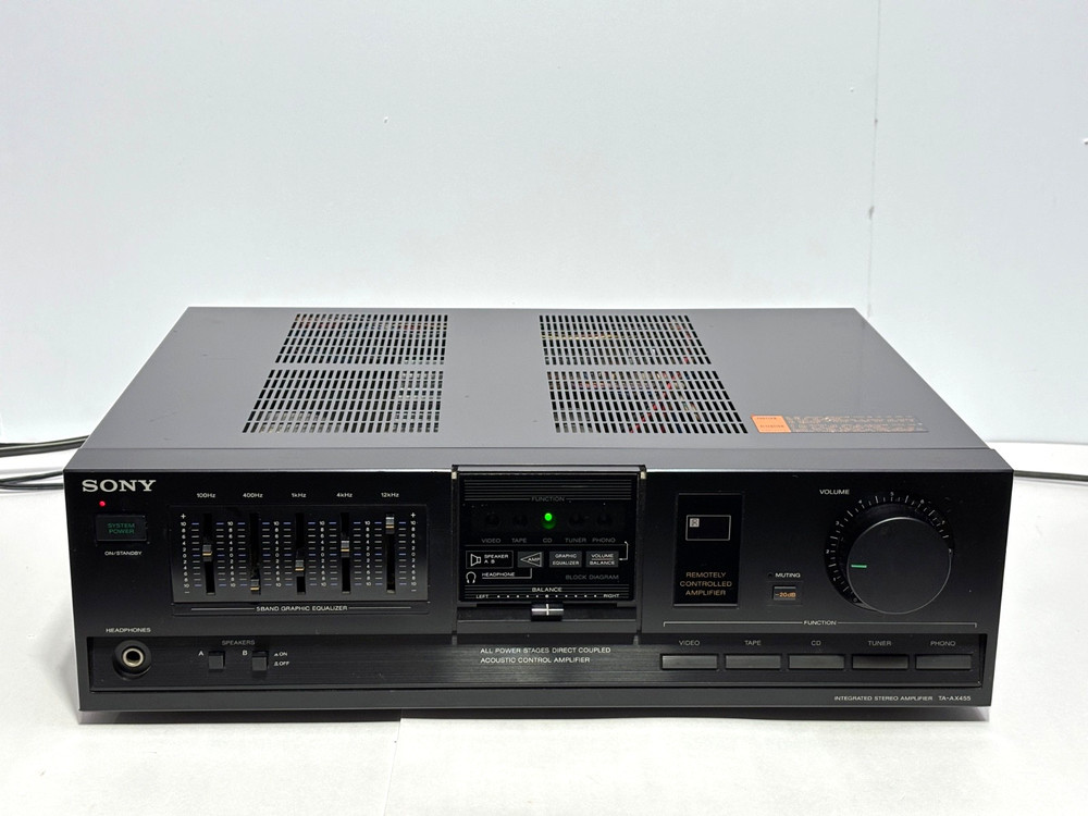 Sony TA-AX455 Integrated Stereo Amplifier – Tested & Working