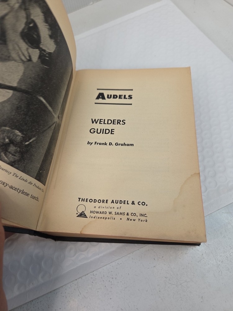 Vintage Audels welders guide welding book