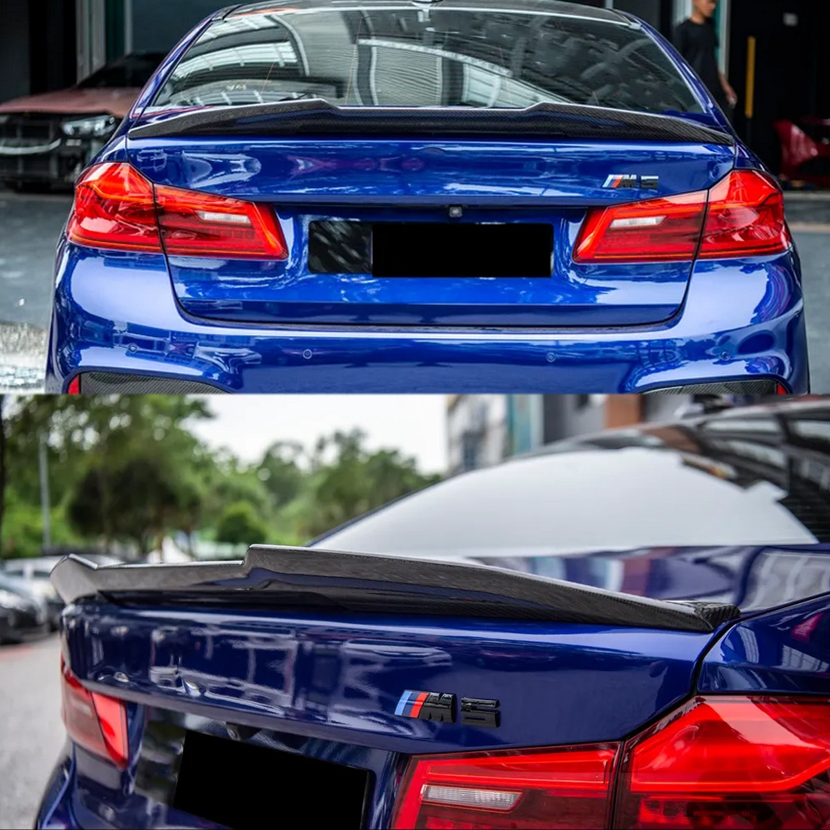 Duckbill Trunk Spoiler PSM Carbon Look For 17-23 BMW G30 530i 540i M550i F90 M5