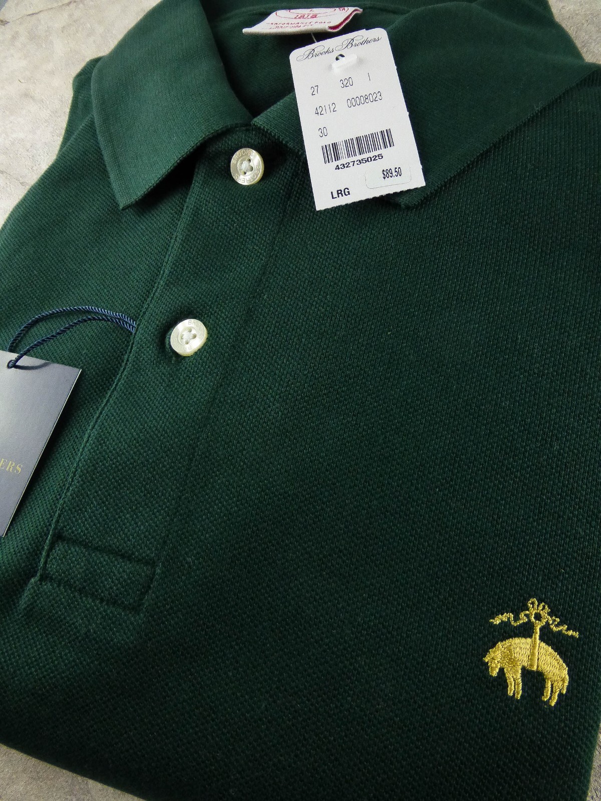 BROOKS BROTHERS POLO SHIRT 1818 Men's Performance ORIGINAL Fit L XL 2XL New $89