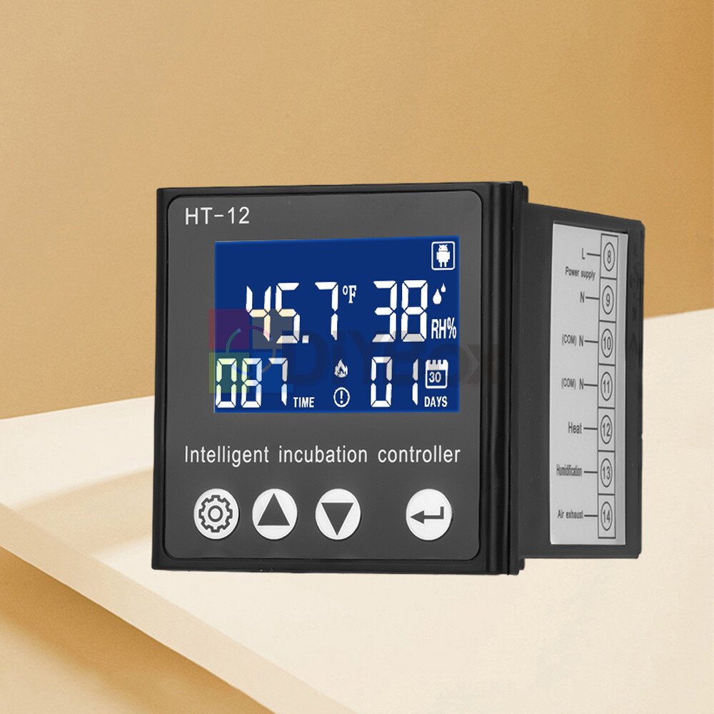 HT-12 Incubator Digital Temperature Controller Thermostat Temp Humidity Control