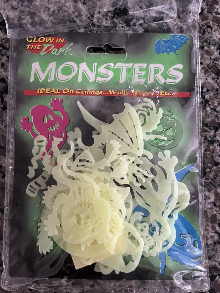 Monsters Glow In Dark Ceiling Halloween Missing Gravestone #A16