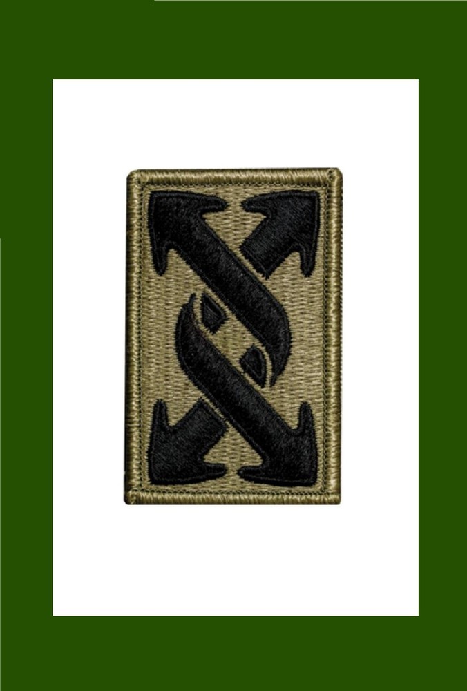 U.S. ARMY / 143RD SUSTAINMENT COMMAND- SUBDUED UNIT PATCH (Sew-On) MERROWED EDGE