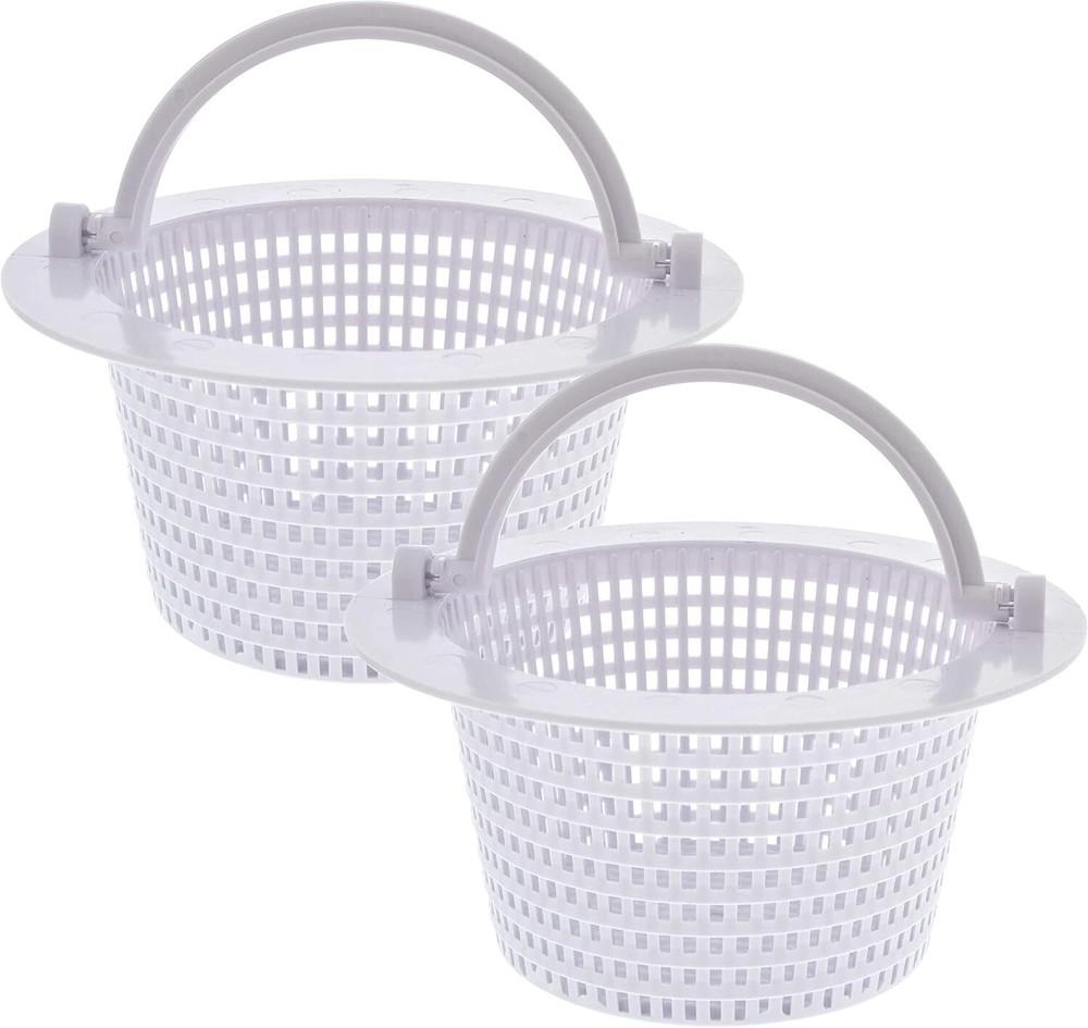 Durable Thru-Wall Skimmer Baskets with Handles - Effortless Pool Cleanup
