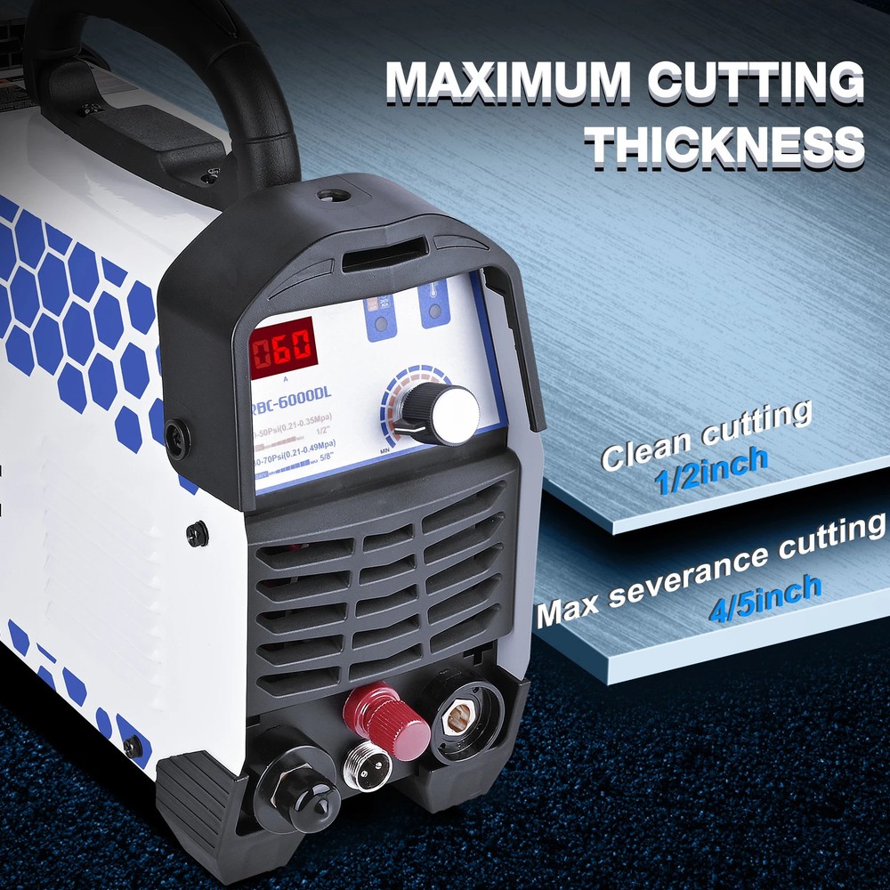 Reboot Plasma Cutter 60 Amp Pilot Arc Cutting Machine Non-Touch Clean Cut