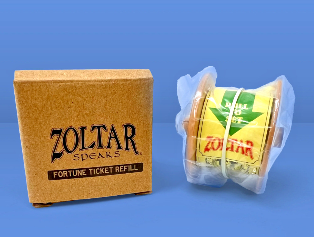 New Wave Toys ZOLTAR SPEAKS Replicade FORTUNE TICKET REFILL - FREE SHIPPING!!