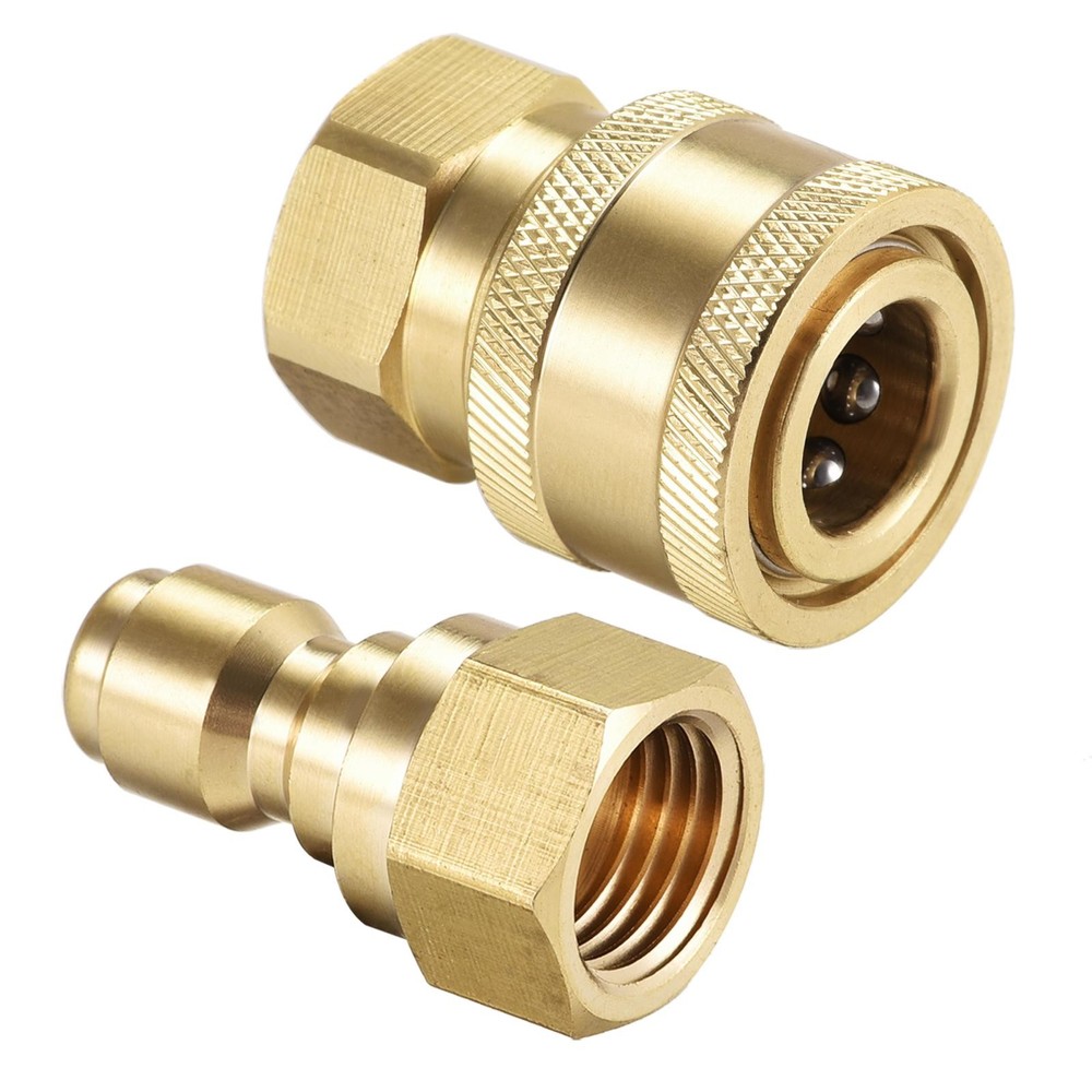 Brass Quick Connectors Set M14x1.5 Female Thread
