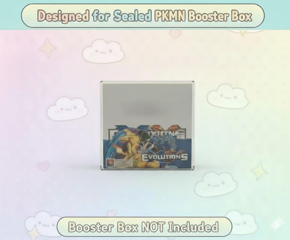 Premium Protector Case Compatible with PKMN Booster Box - Extra Durable 0.5mm...