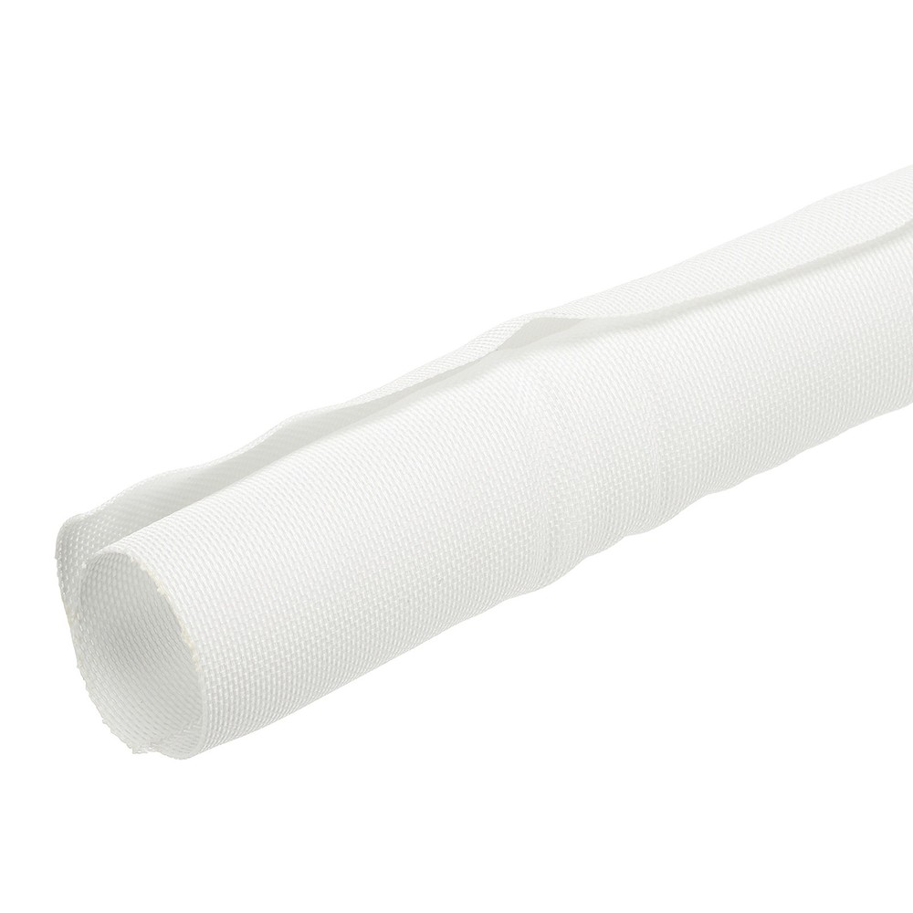 Wire Split Braided Cable Management Sleeve, White (1 1/4" - 20 Feet)