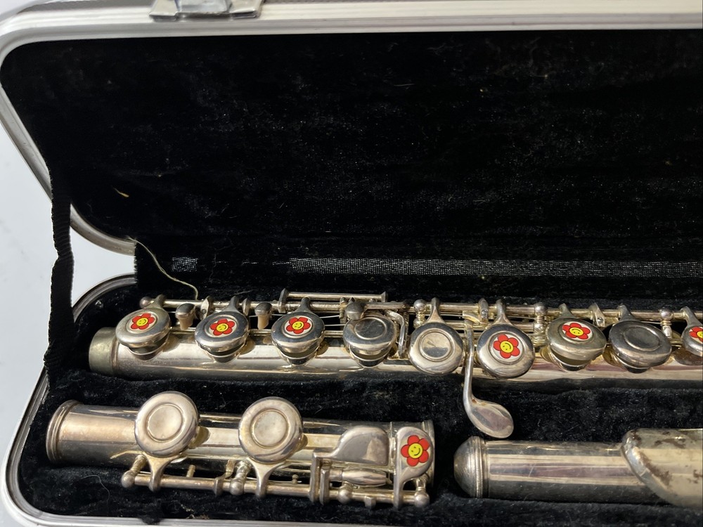 Merano Silver Finish Student Flute With Hard Case
