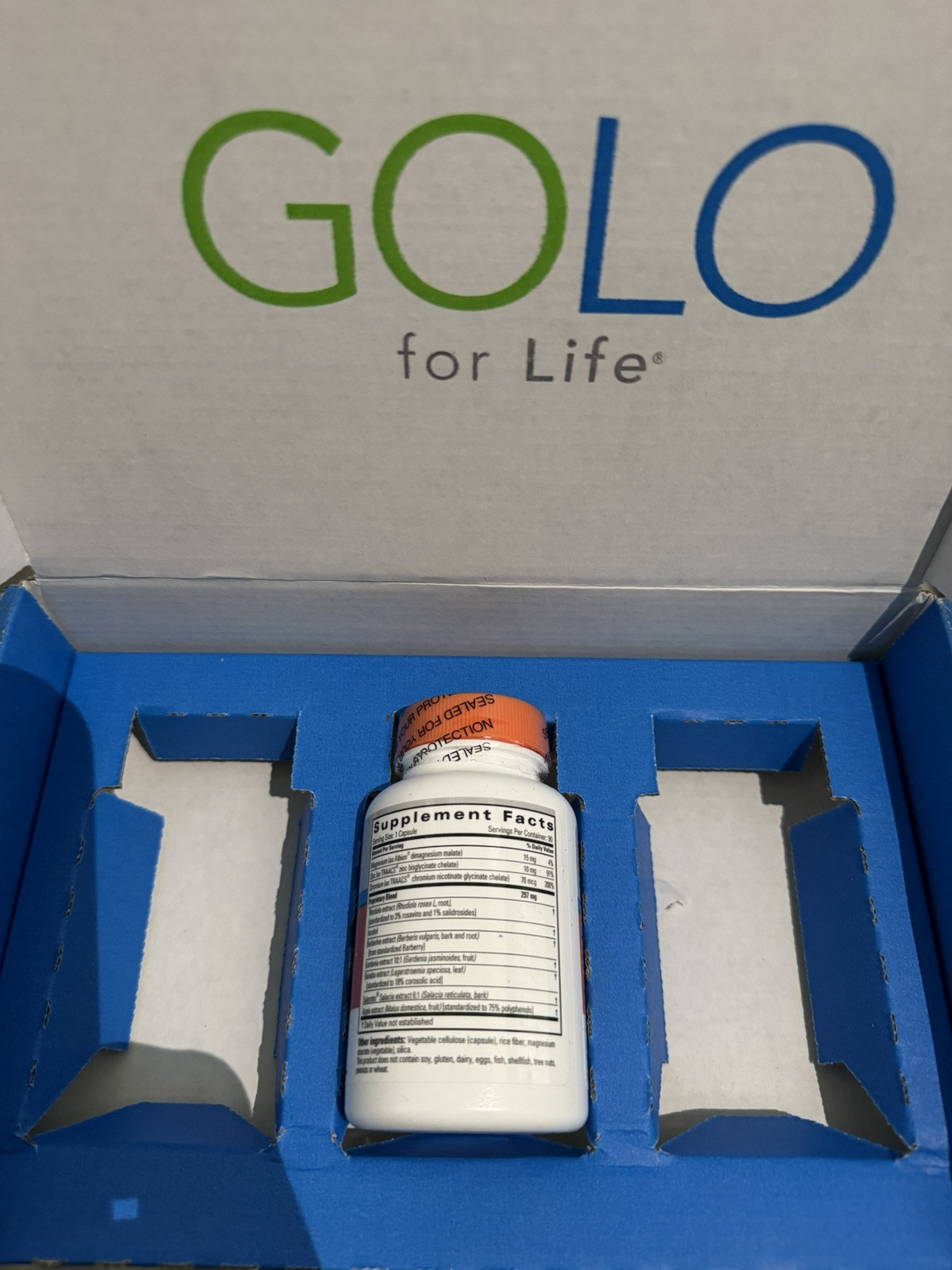 90 CAPSULES GOLO RELEASE SUPPLEMENT NEW FACTORY SEALED - EXP 2026