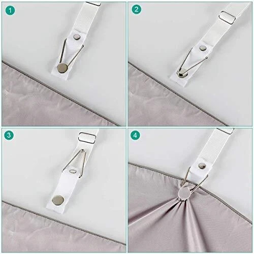 Bed Sheet Holder Straps- Adjustable Fitted Sheet Clips Bed Sheet Fastener
