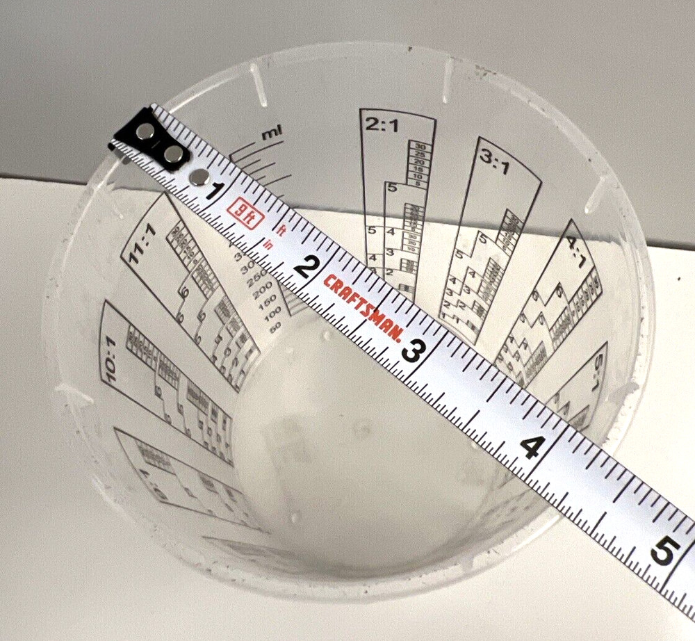 Colad Solvent Proof Mixing Cup New - 600ml x 25 Pack