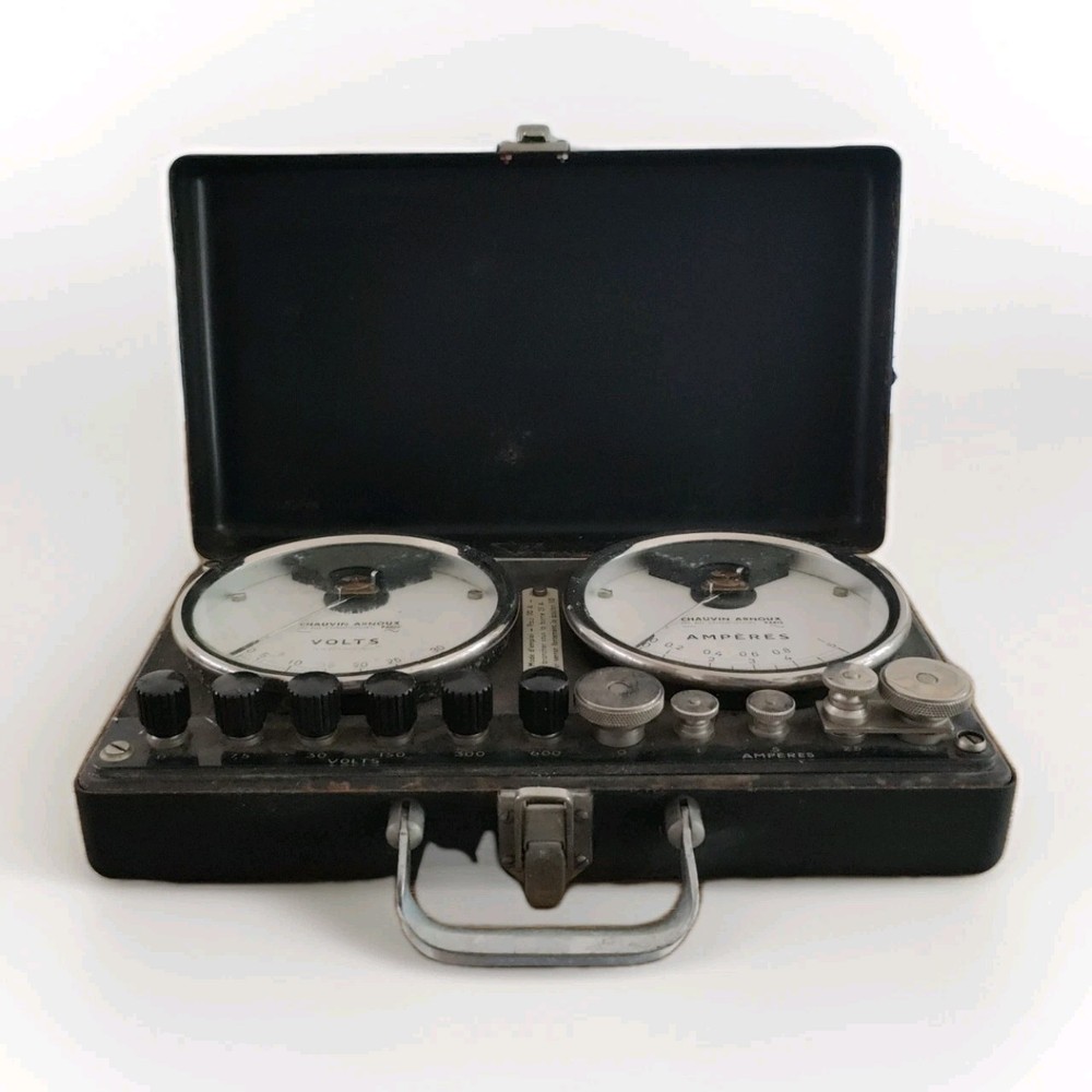 Old Voltmeter/Ammeter CHAUVIN & ARNOUX