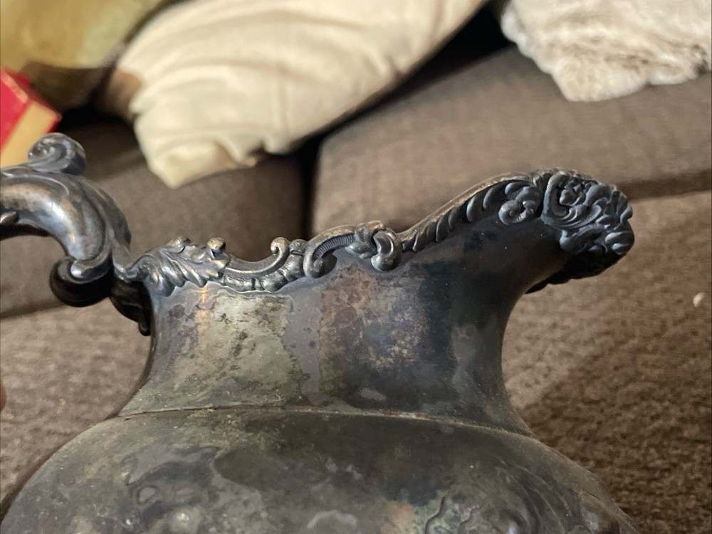 Serving Pitcher Antique Guadruple Plate Silver Plate Pitcher