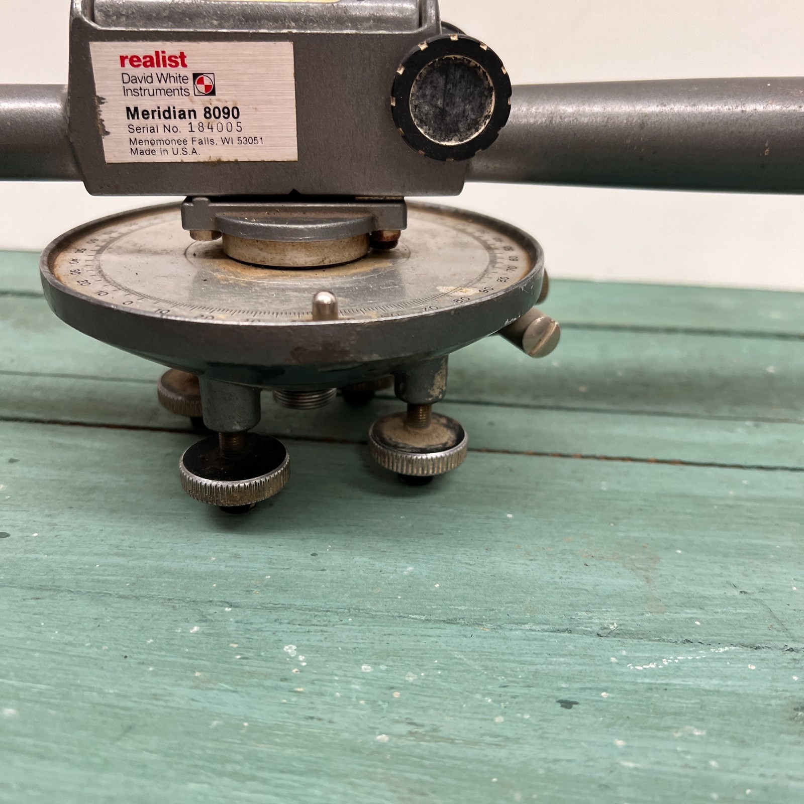 vintage David White instruments meridian 8090 transit
