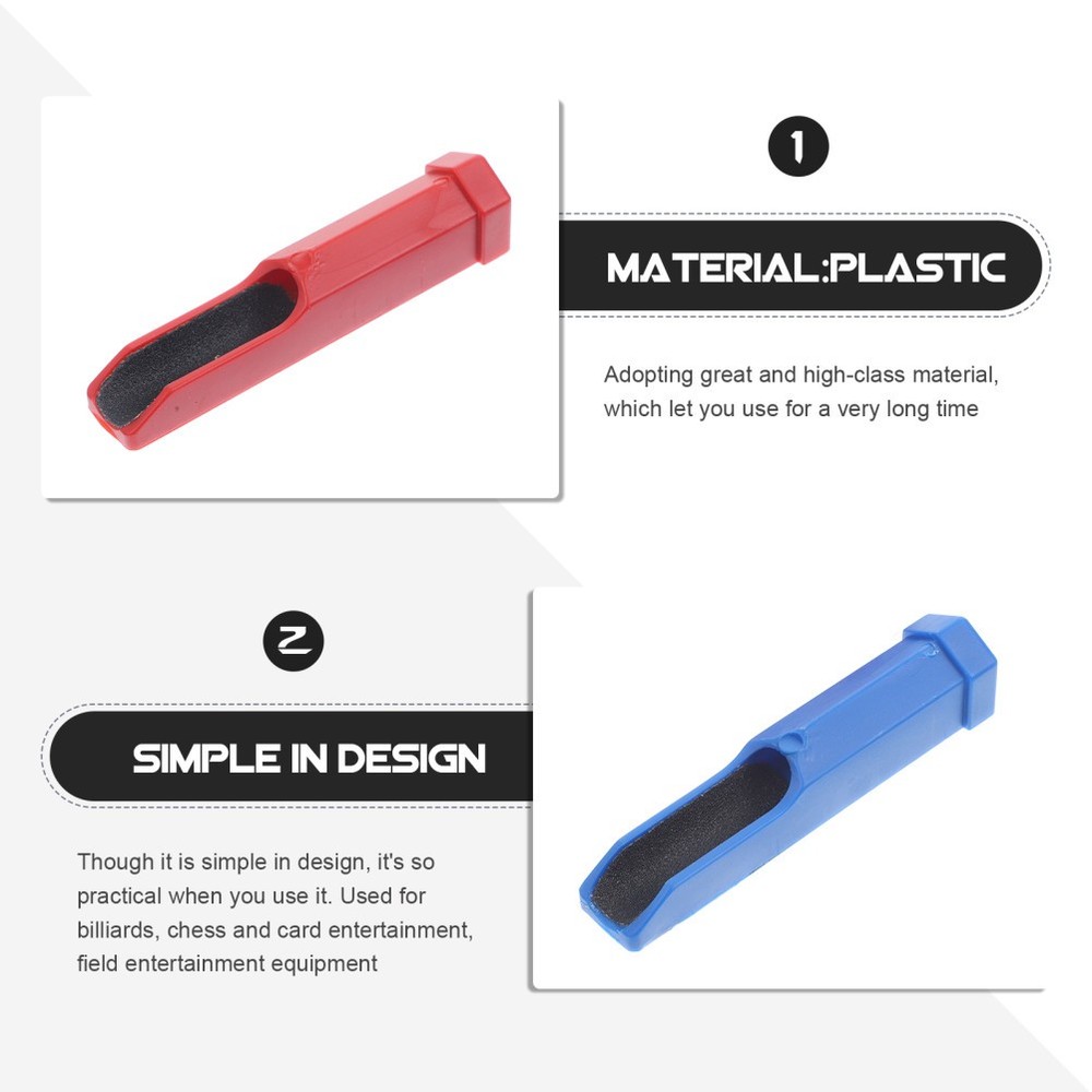 2 Pcs Billiards Cue Burnisher Cues Tips Replacement Kit Pool Shaper