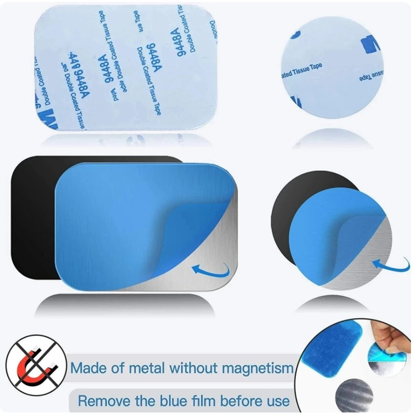 Metal Plates Adhesive Sticker Replace For Magnetic Car Mount Phone Holder lot