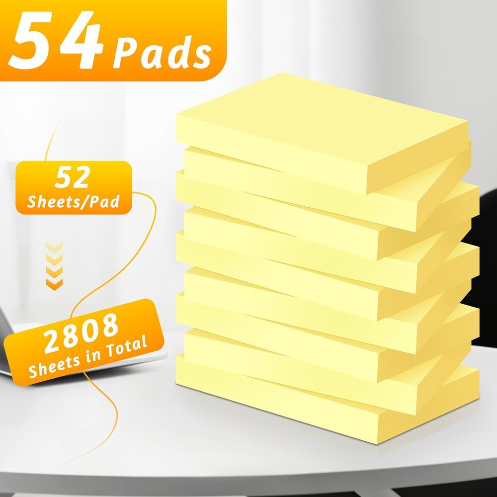 Mini Stiy Notes in, Yellow Strong Adhesive Post, Suitable for School,