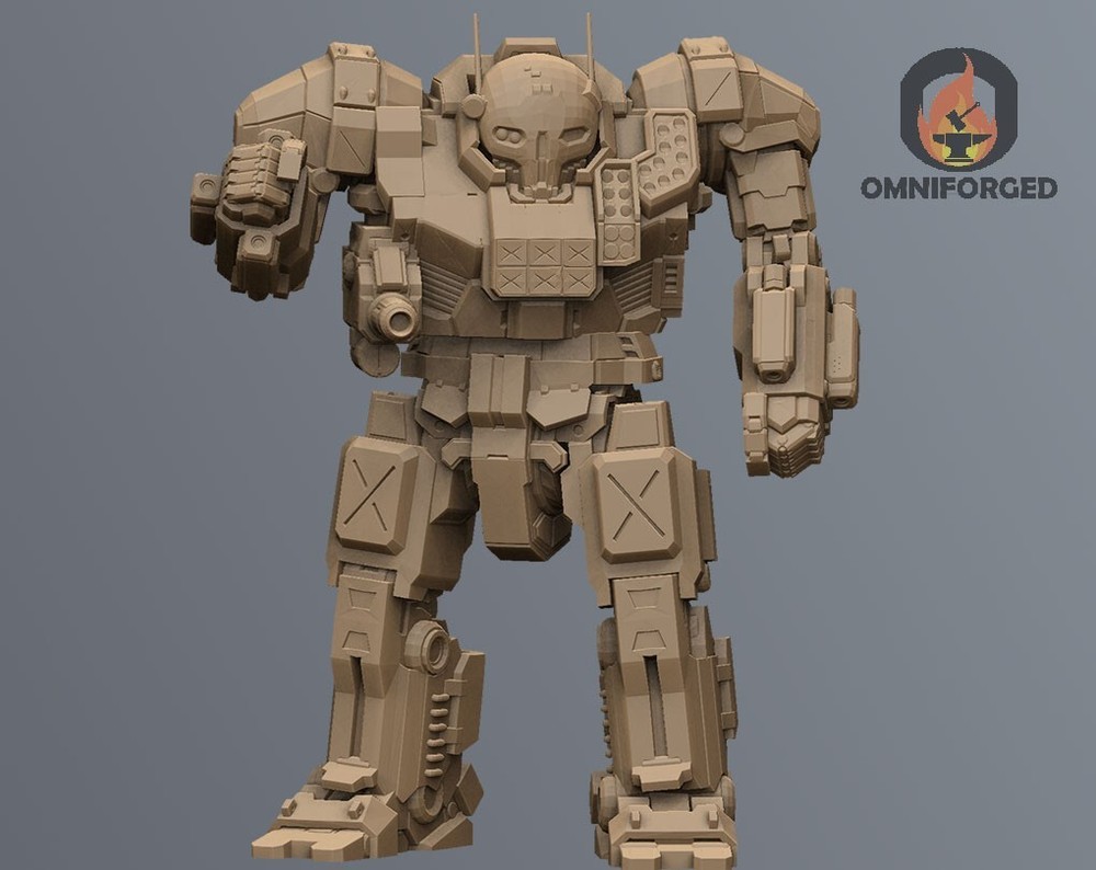 Danielle Mini AS7-D Atlas MWO Mech Miniature Compatible with Battletech