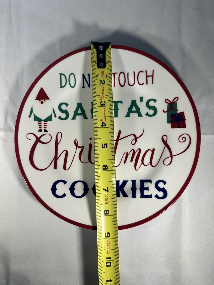 Holiday Home Cookies For Santa Plate